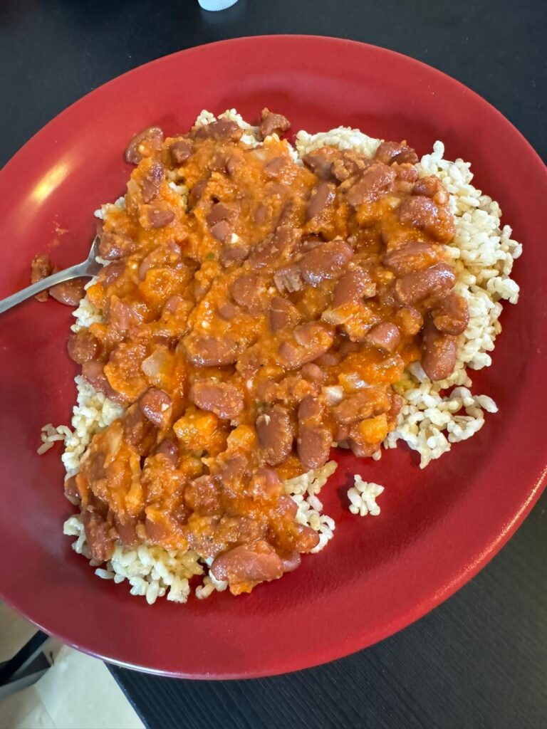 Creole Red Beans and Rice Dish